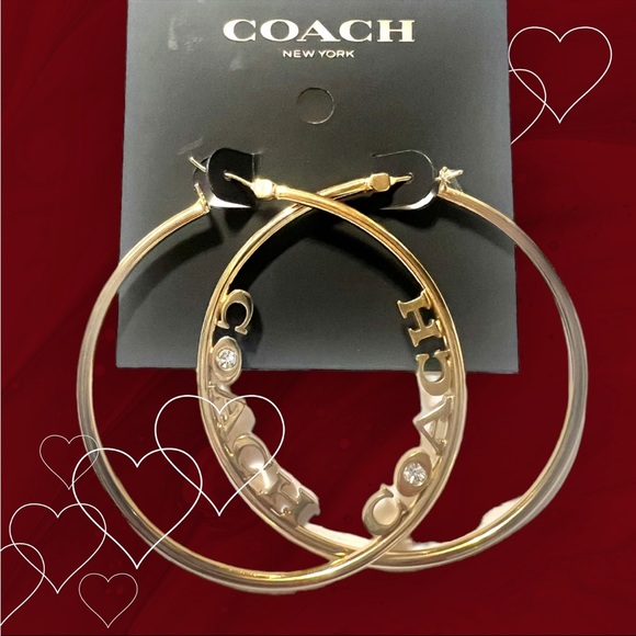 Coach hoop earrings - Picture 4 of 10